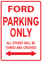 Ford Parking Only Tin Sign Garage Sign, Parking, Business Sign, Street Sign