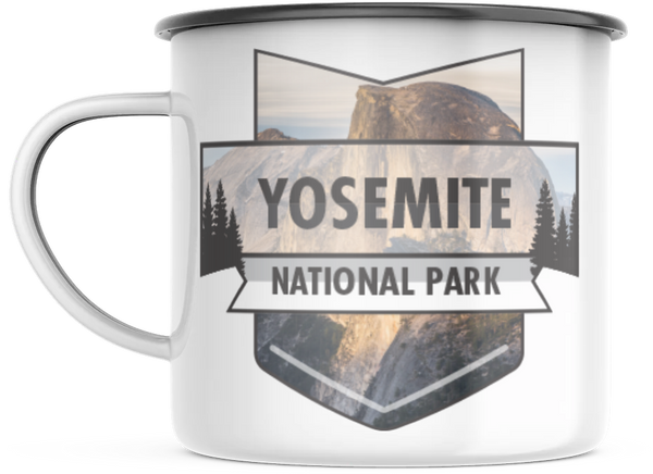 Yosemite California National Park 12 OZ Enamel Mug Campfire Gift Mug Souvenir