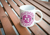 California Dreaming 11-Ounce White Ceramic Coffee Drink Mug M318