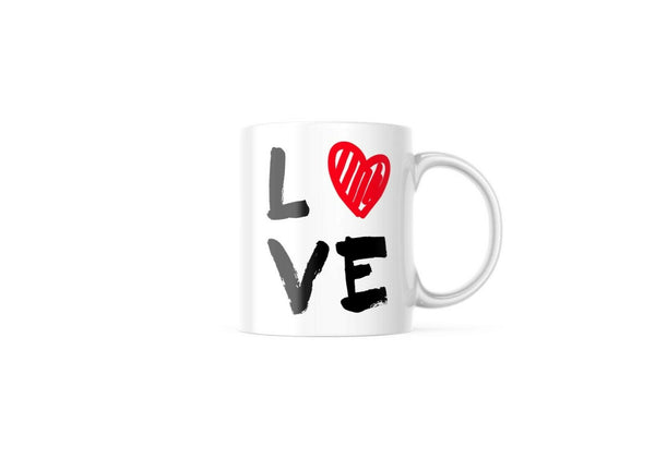 I Love You Heart Novelty Cup For Husband Wife Mom Dad Valentines 11-Ounce Mug