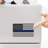 2 Pack Thin Blue Line Flag Vinyl Decal Sticker Blue Lives Matter Law Enforcement