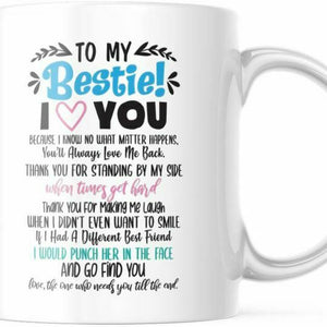 My Best Tea Cup Best Friend Mug. #Bestie. Cute Gift For Her Her 11OZ C –  Dave's Rustic Decor & More