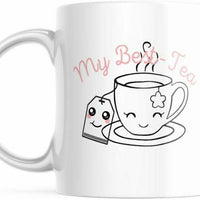 My Best Tea Cup Best Friend Mug. #Bestie. Cute Gift For Her Her 11OZ Coffee Mug