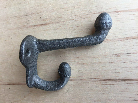 PACK OF 10 Antique Acorn Style Cast Iron Wall Coat Hat Hook with NO FINISH