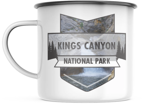 Kings Canyon California National Park 12 OZ Enamel Mug Campfire Mug Souvenir