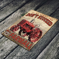 TIN SIGN Farmall Retro Farm Tractor Equipment Barn Shop Metal Sign Decor