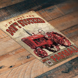 TIN SIGN Farmall Retro Farm Tractor Equipment Barn Shop Metal Sign Decor