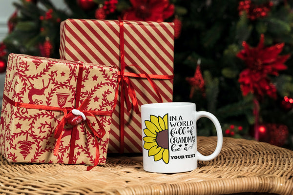 Customized Coffee Cup In A World Full Of Grandmas Be Personalized Coffee Mug